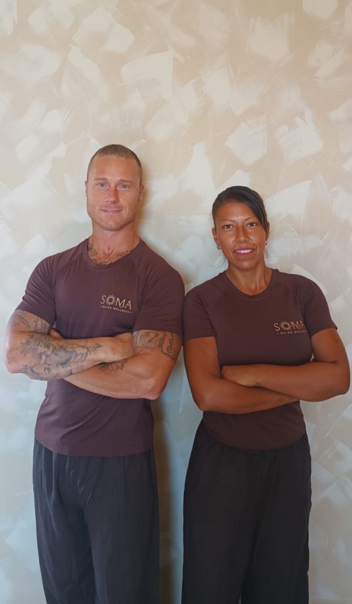 María Fernanda y Abel, quiromasajistas de Soma Quiro Wellness
